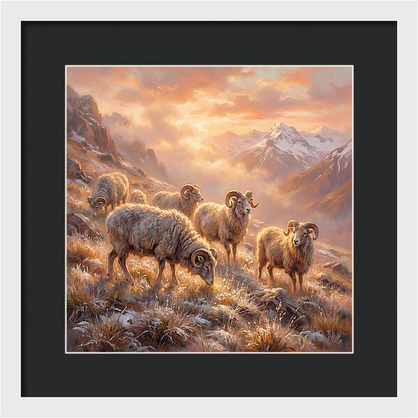 Argali In The Dawn