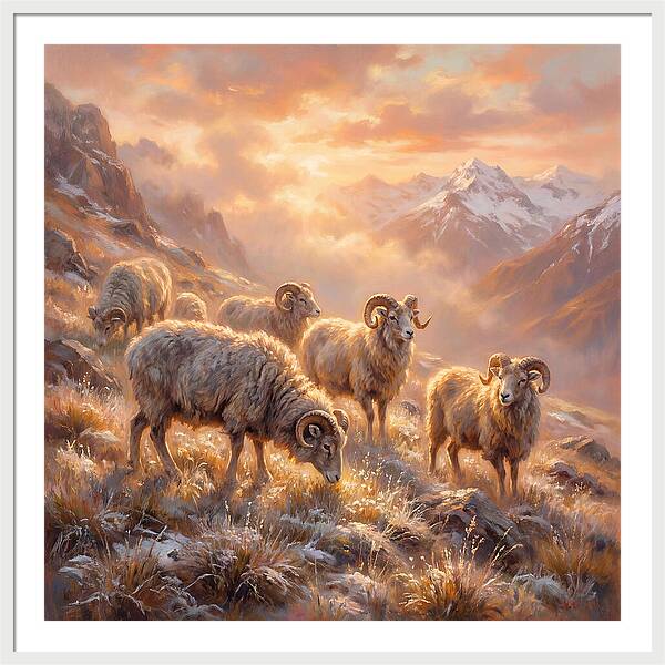 Argali In The Dawn