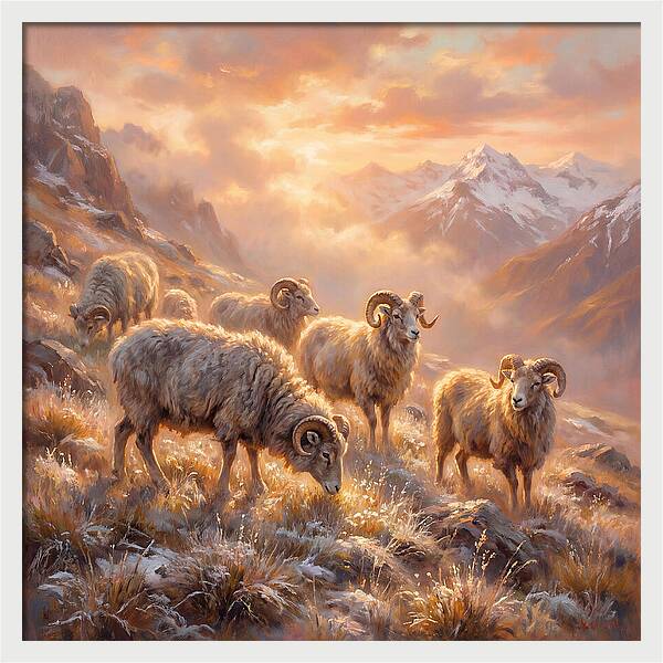 Argali In The Dawn