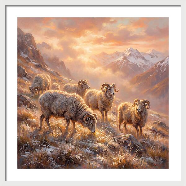 Argali In The Dawn