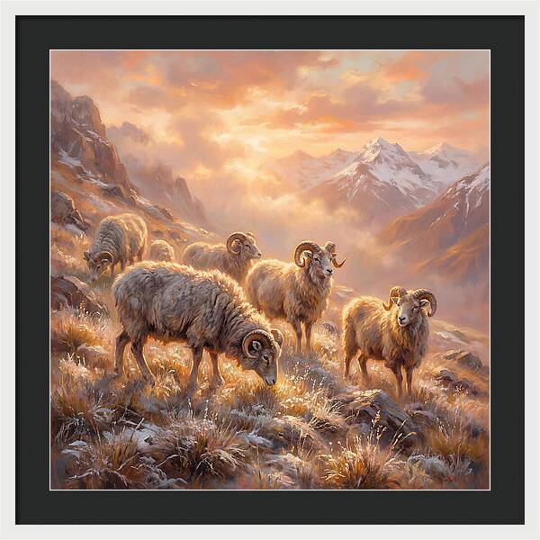 Argali In The Dawn
