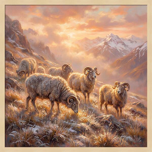 Argali In The Dawn