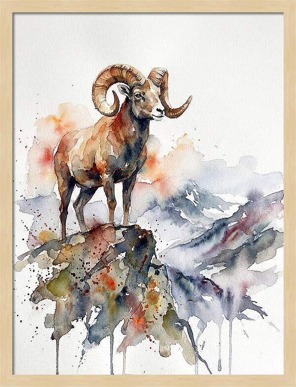 Argali On The Mountain
