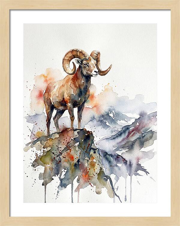 Argali On The Mountain