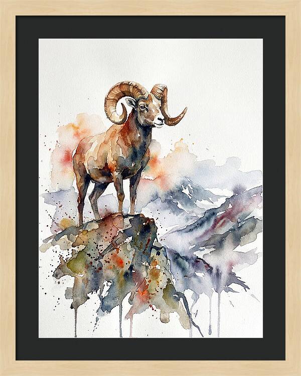 Argali On The Mountain