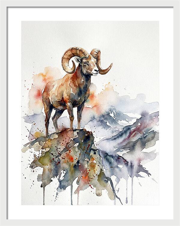 Argali On The Mountain