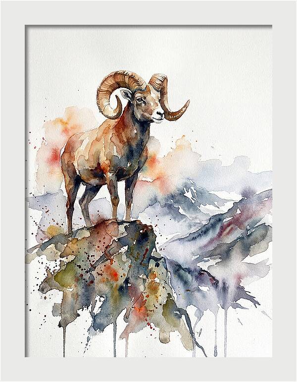Argali On The Mountain