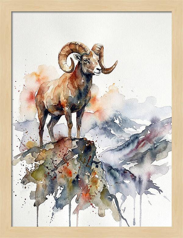 Argali On The Mountain