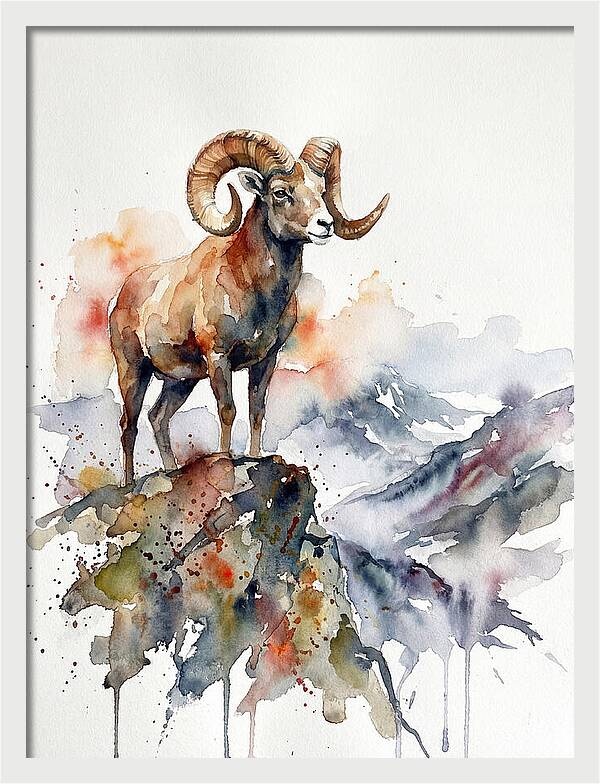 Argali On The Mountain