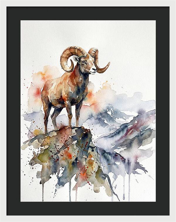 Argali On The Mountain