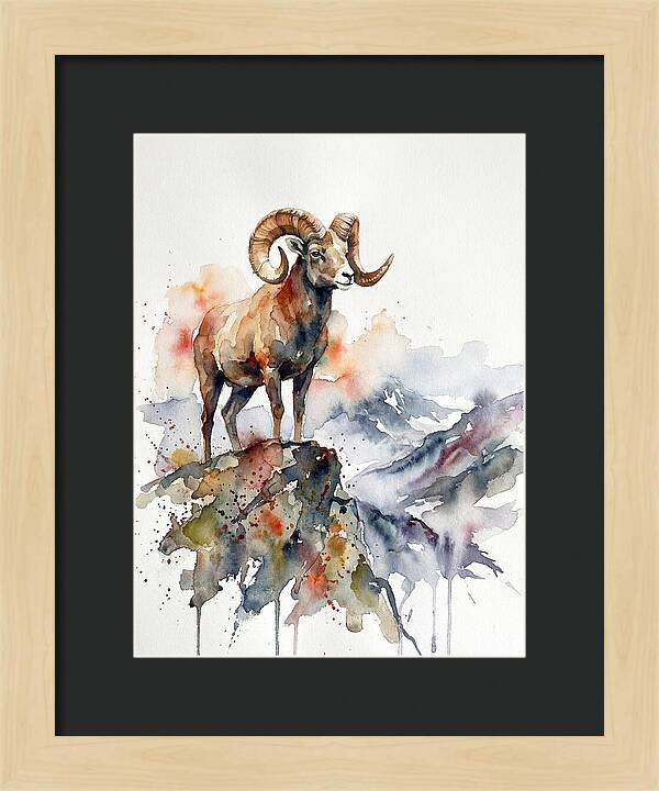 Argali On The Mountain