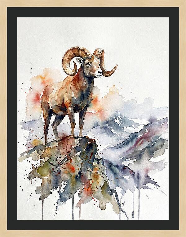 Argali On The Mountain