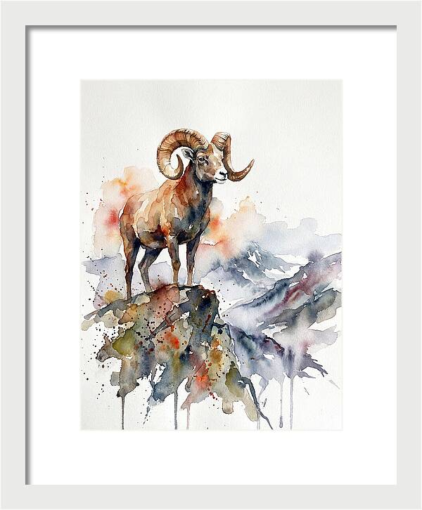 Argali On The Mountain