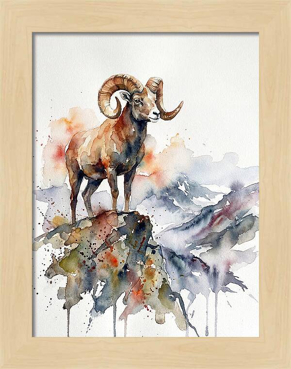 Argali On The Mountain