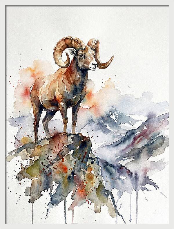 Argali On The Mountain