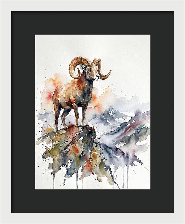 Argali On The Mountain