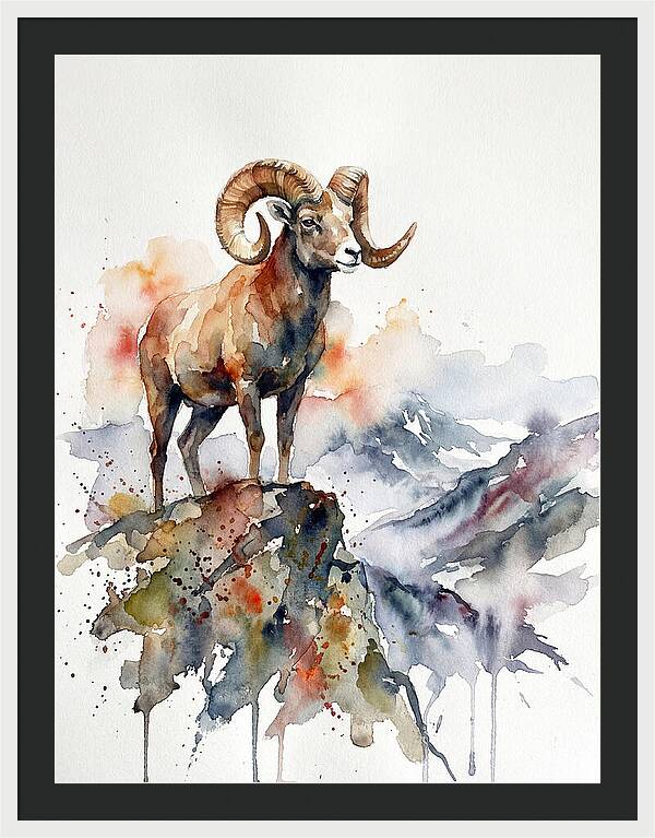 Argali On The Mountain