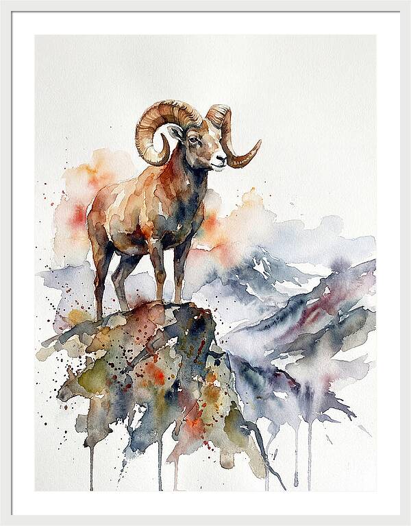 Argali On The Mountain
