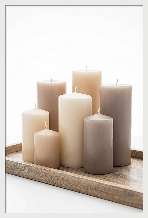Arrangement Of Pillar Candles