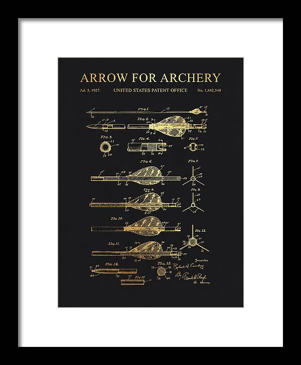 Arrow For Archery Gold Patent Us1842540a
