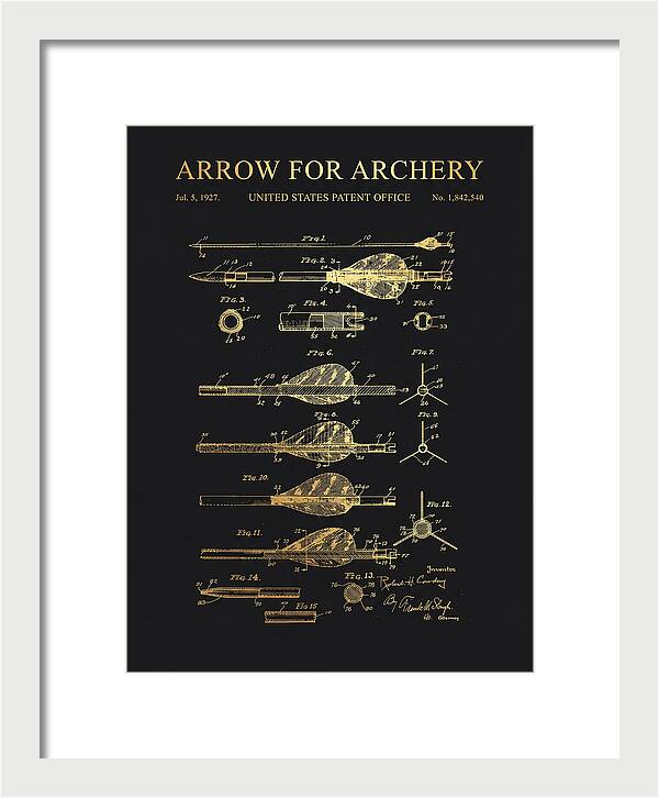 Arrow For Archery Gold Patent Us1842540a