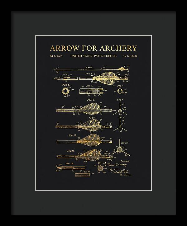 Arrow For Archery Gold Patent Us1842540a