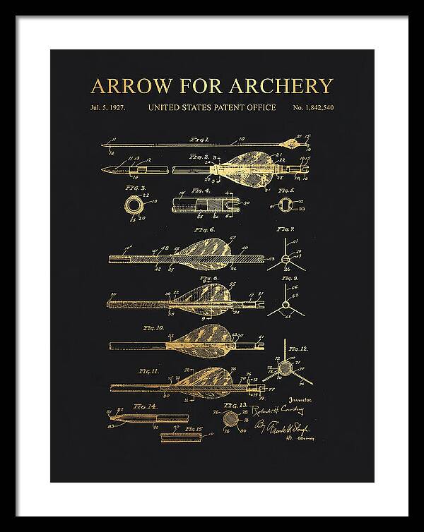Arrow For Archery Gold Patent Us1842540a