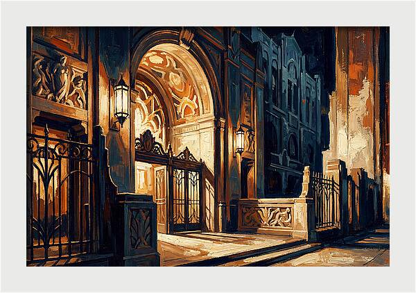 Art Deco Theater Entrance