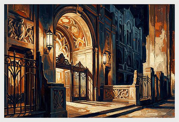 Art Deco Theater Entrance
