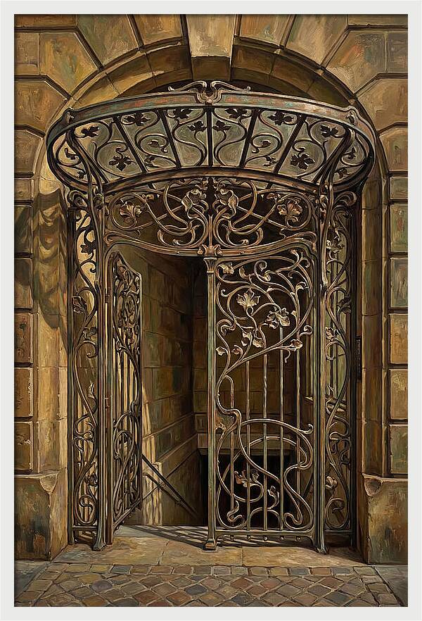 Art Nouveau Metro Entrance