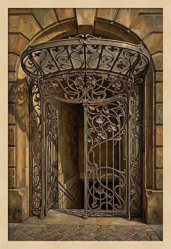 Art Nouveau Metro Entrance
