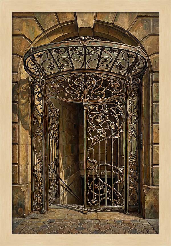 Art Nouveau Metro Entrance