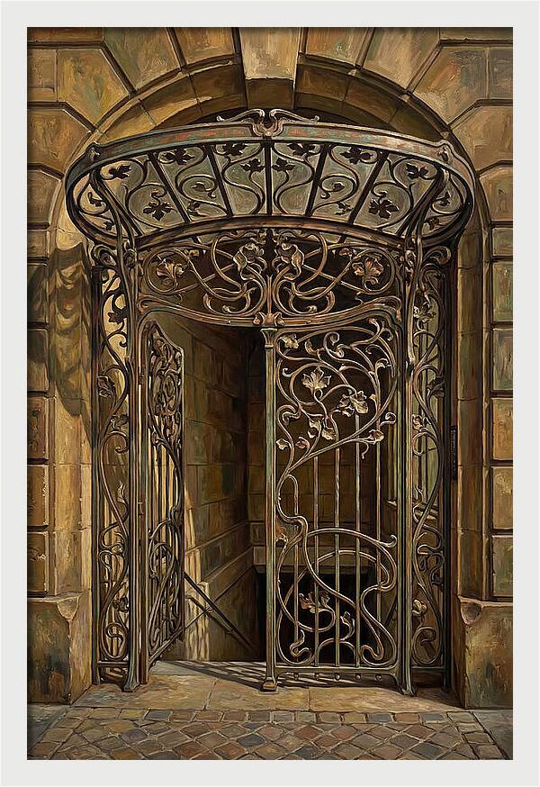 Art Nouveau Metro Entrance