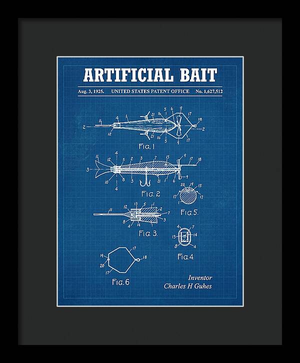 Artificial Bait Blueprint Patent Us1627512a