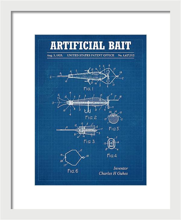 Artificial Bait Blueprint Patent Us1627512a
