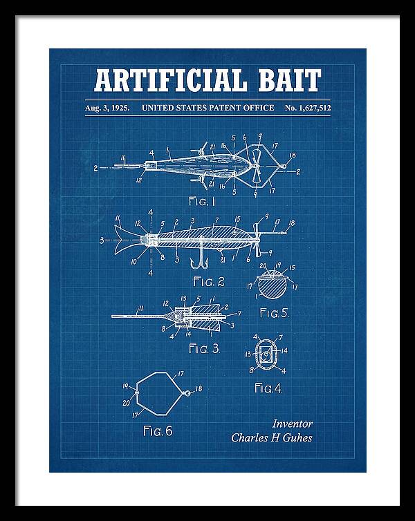 Artificial Bait Blueprint Patent Us1627512a