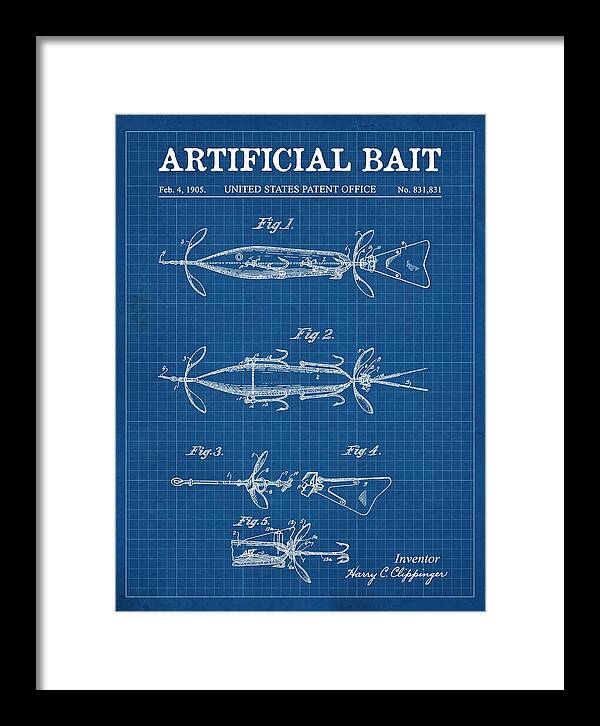 Artificial Bait Blueprint Patent Us831831a