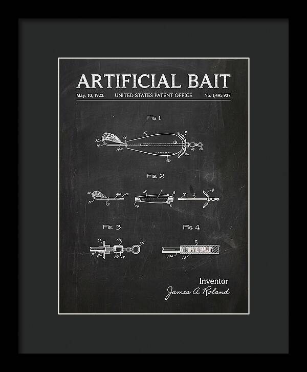 Artificial Bait Chalkboard Patent Us1495927a