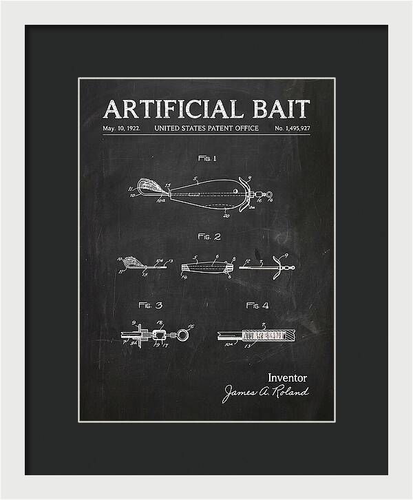 Artificial Bait Chalkboard Patent Us1495927a