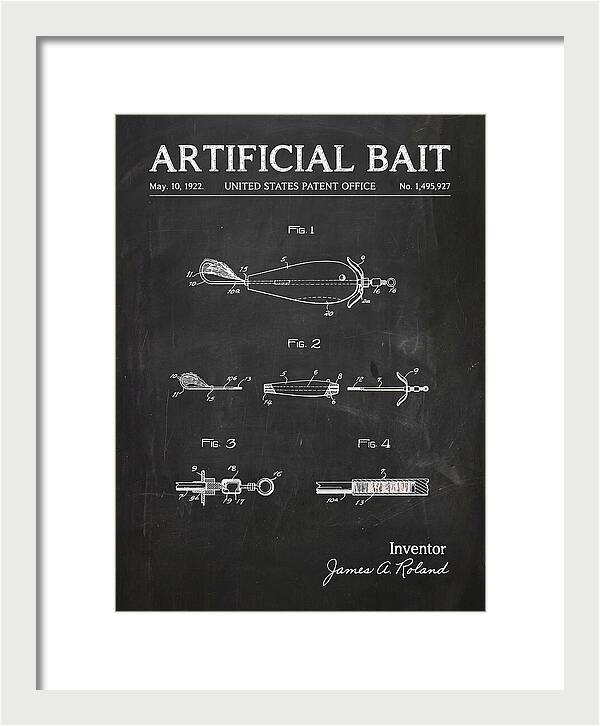 Artificial Bait Chalkboard Patent Us1495927a