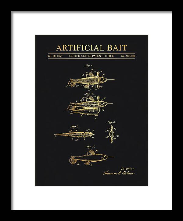 Artificial Bait Gold Patent Us586620a