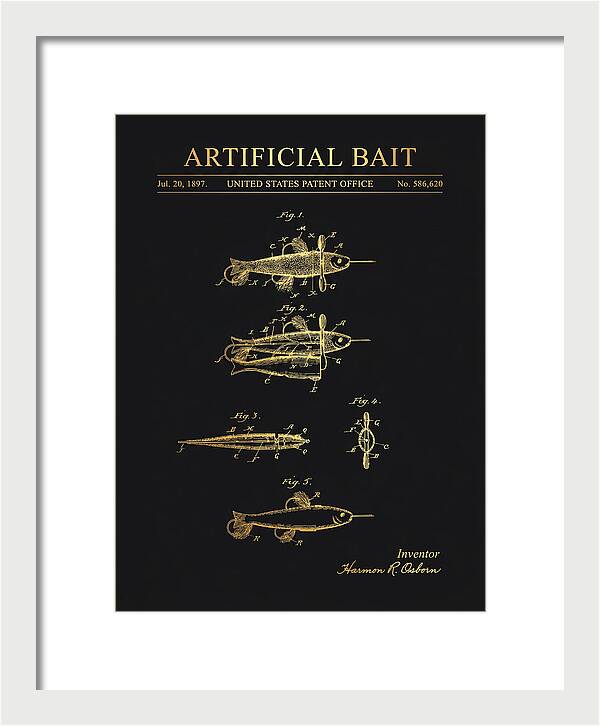 Artificial Bait Gold Patent Us586620a