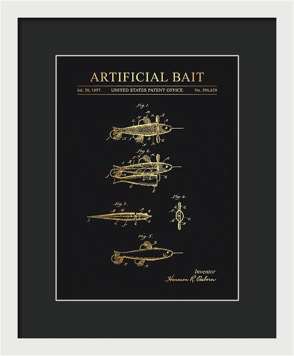 Artificial Bait Gold Patent Us586620a