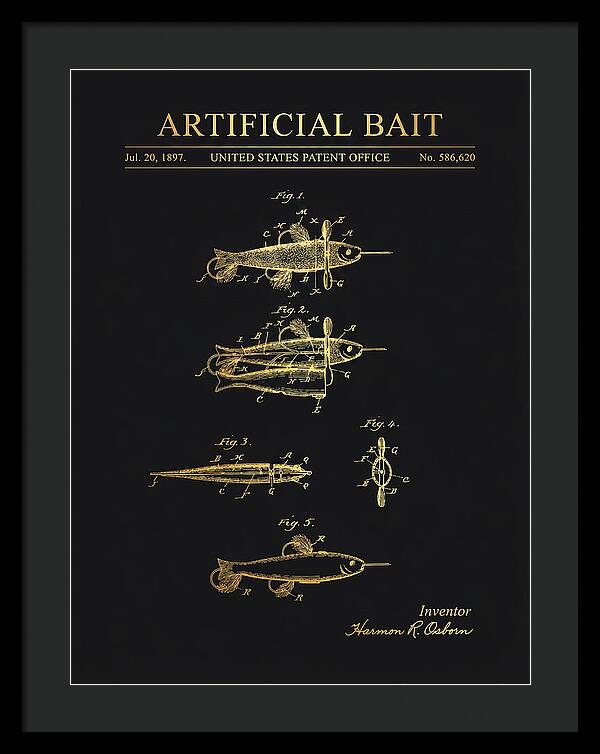 Artificial Bait Gold Patent Us586620a