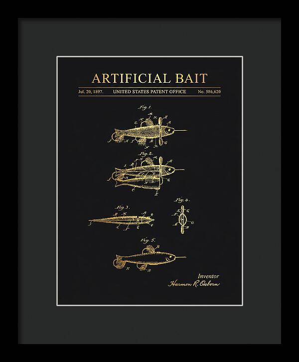 Artificial Bait Gold Patent Us586620a