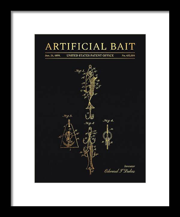 Artificial Bait Gold Patent Us632554a