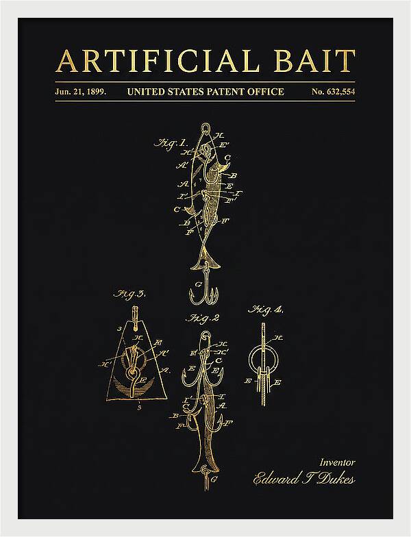 Artificial Bait Gold Patent Us632554a
