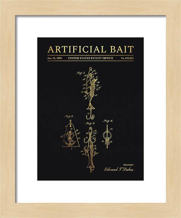 Artificial Bait Gold Patent Us632554a