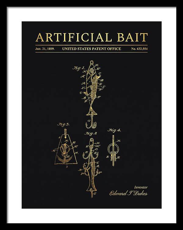 Artificial Bait Gold Patent Us632554a