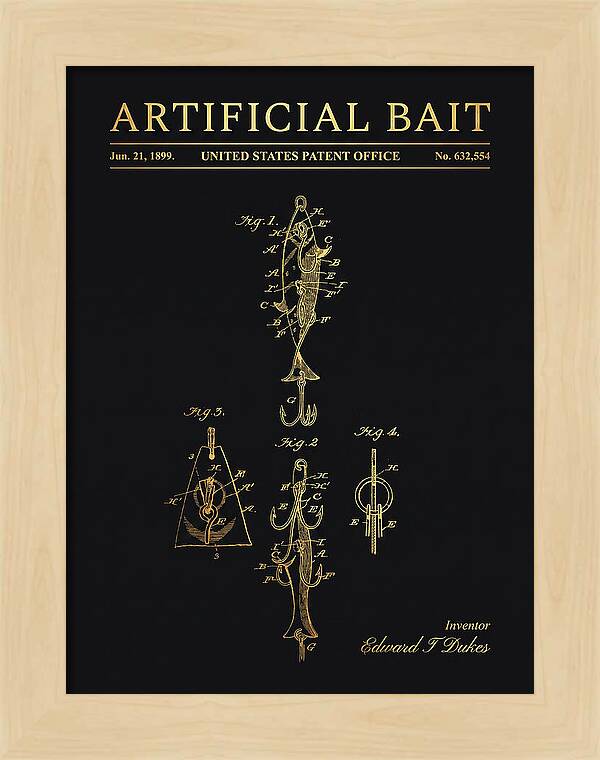 Artificial Bait Gold Patent Us632554a